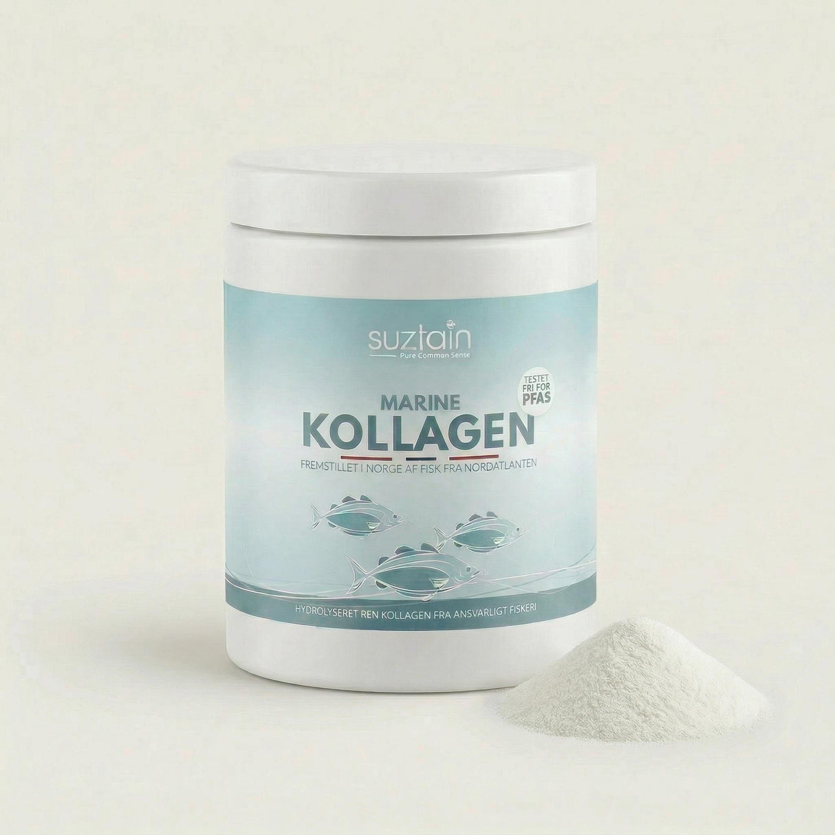 Suztain Marine Collagen med C-vitamin - Natural 300 gram