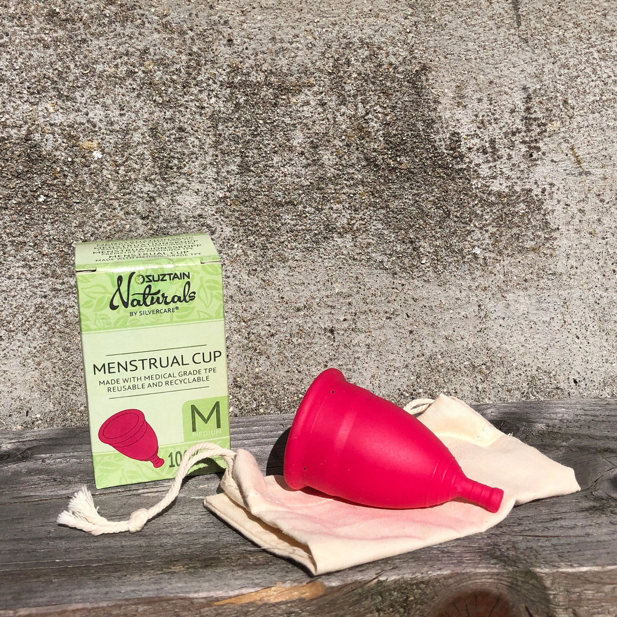 Menstruationskopp - Str. M - Suztain.no 