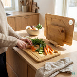 Suztain Skjærefjøler i Økologisk Bambus - Sett med 3 inkl. Holder