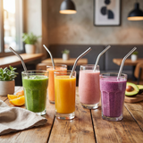 Suztain Sugerør i stål - 8mm - 6stk