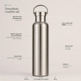 Suztain Termoflaske Stål - 1000 ml