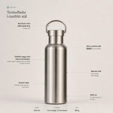 Suztain Termoflaske Stål - 500 ml