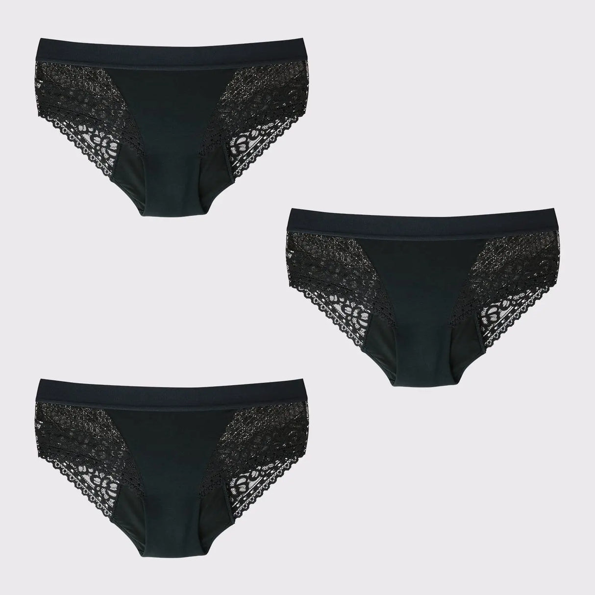 WUKA Ultimate™ Lace Hipster Brief – Medium Flow - Suztain.no 