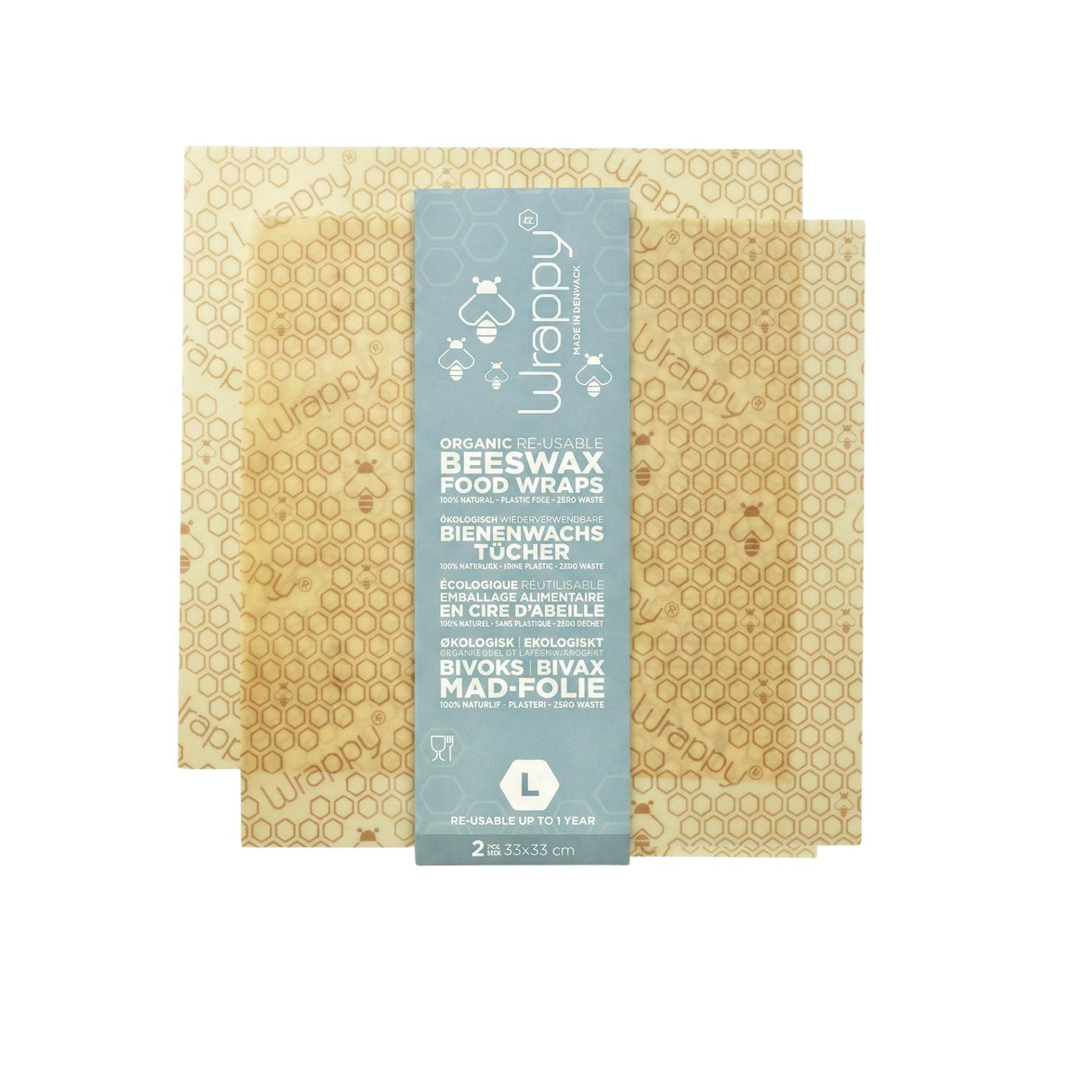 Wrappy® Bivokspapir - Large 2 stk