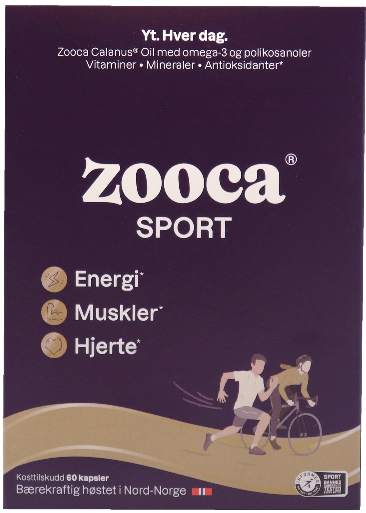 Zooca® SPORT - Omega-3 60 kapsler - Suztain.no