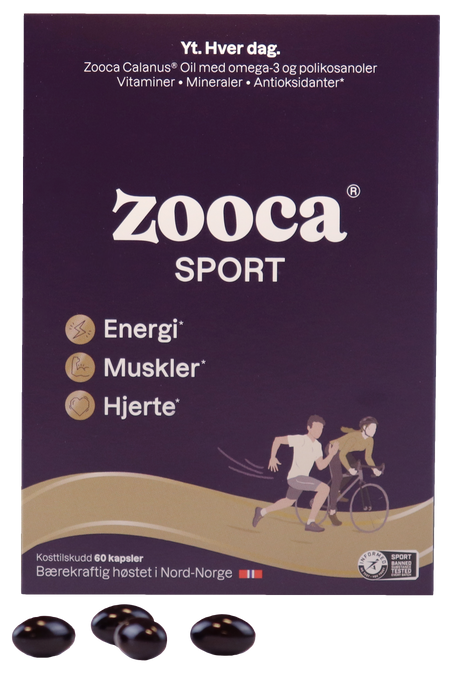 Zooca® SPORT - Omega-3 60 kapsler - Suztain.no