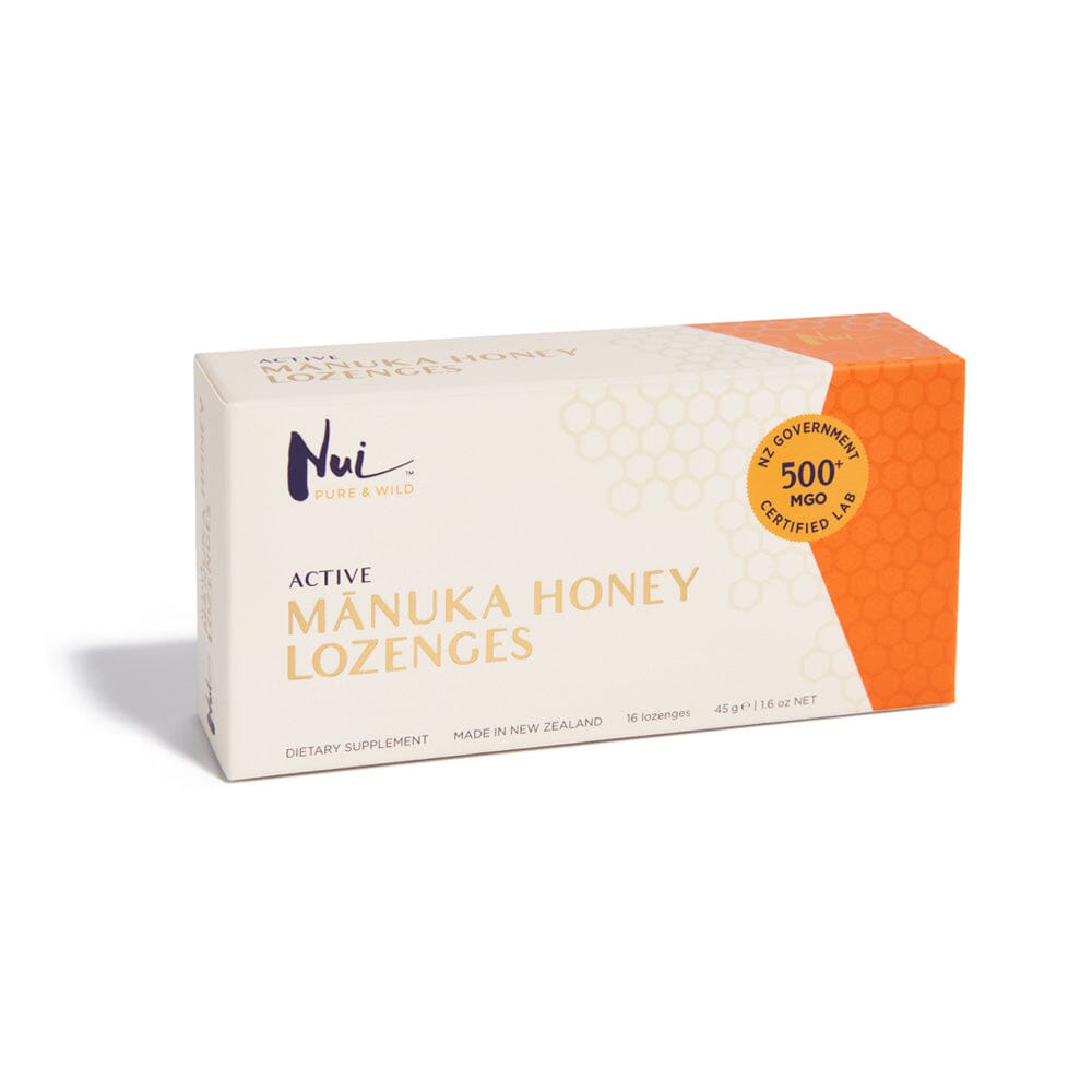 NUI Manuka Honning Sugetabletter MGO 500+ – 16 stk, Naturell - Suztain.no 