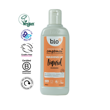 BIO-D - Flytende oppvaskmiddel - Mandarin - 750ml - Suztain.no 