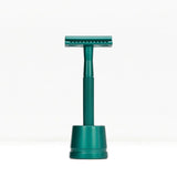 Bambaw Safety Razor med holder - Sea Green - Suztain.no 