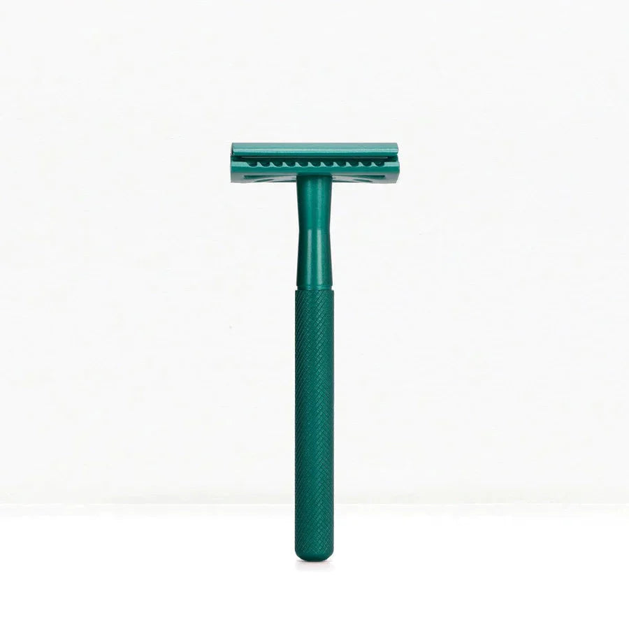 Bambaw Safety Razor med holder - Sea Green - Suztain.no 