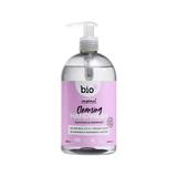 Bio-D Antibakteriell Håndsåpe 500ml Geranium & Grapefrukt i gjennomsiktig pumpeflaske, sett forfra