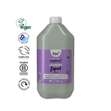 Bio-D flytende vaskemiddel lavendelduft 5 liter i grå plastkanne med sertifiseringsmerker