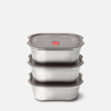 Black+Blum Matboks 1200ml, 900ml og 600ml i rustfritt stål, stablet oppå hverandre