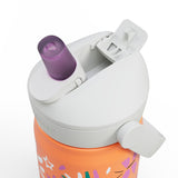 CamelBak Thrive Flip Straw Kids Drikkeflaske 0,35L Butterfly Rainbow i rustfritt stål, nærbilde av drikketut