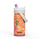 CamelBak Thrive Flip Straw Kids Drikkeflaske 0,35L Butterfly Rainbow i rustfritt stål, sett forfra