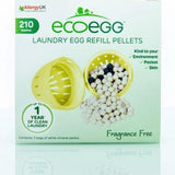 Ecoegg Vaskemidler og tilbehør, Refill 210 vask Uparfymert i pappemballasje, med innhold vist