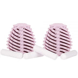 Ecoegg Refill for Tørkeegg, Spring Blossom og Fresh Linen, i plast og porselen, to tørkeegg med hvite porselensstaver