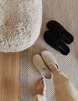 The Cozy Sheep Tøffel med gummisål – Beige