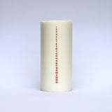 Åbenlys - Kalenderlys - Rød - Stearin og Soyavoks