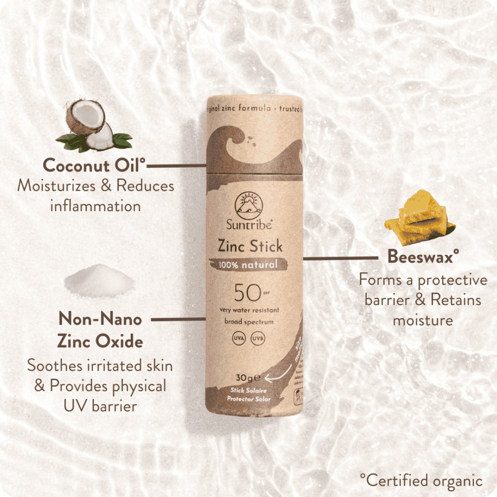 Suntribe Organic Mineral Zinc Sun Stick SPF 50 - Mud Tint Suntribe