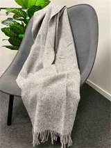 Arctic Ullpledd Melange 130x200 cm - Grey