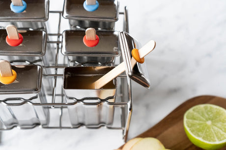 Pulito PopsicleMold Ispinneformer i stål - Firkantet 6 stk