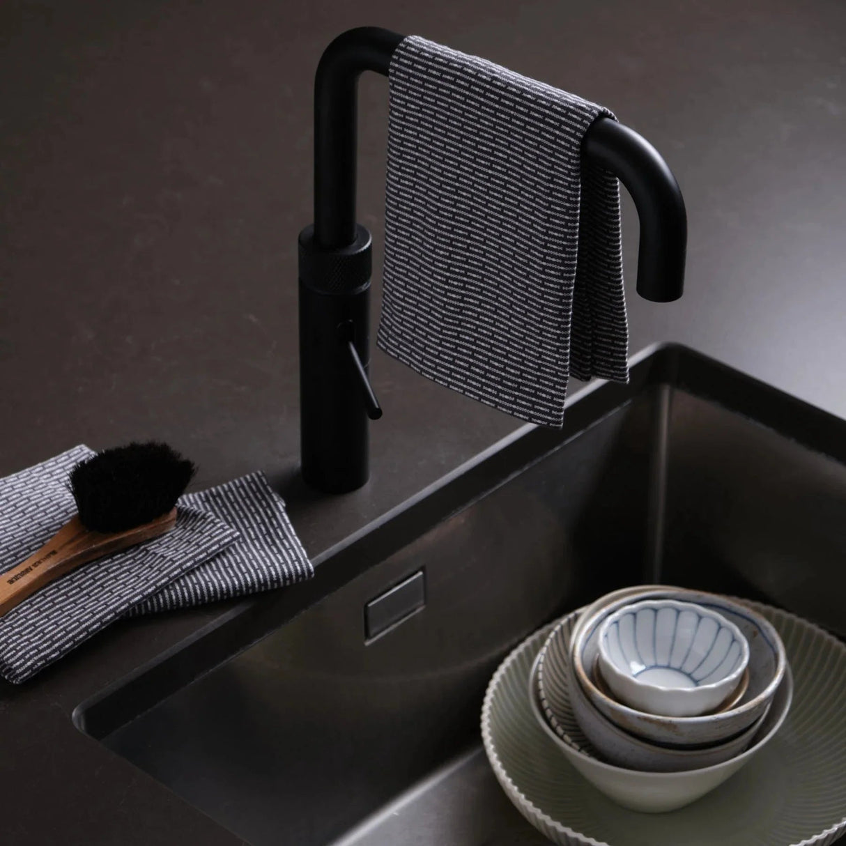 The Organic Company 3 Økologiske Karklude - Evening Grey - Suztain.no 