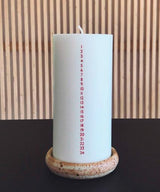 Åbenlys - Kalenderlys - Rød - Stearin og Soyavoks