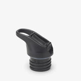 Klean Kanteen Classic drikkeflaske lokk svart i polypropylen med integrert bærehåndtak, sett fra siden