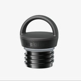 Klean Kanteen Classic Arch Loop Cap i svart polypropylen, sett forfra med hvit bakgrunn