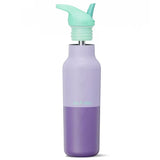 Klean Kanteen drikkeflaske 473 ml Orchid Kaleidoscope i rustfritt stål med åpen mintgrønn sportskork