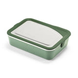 Klean Kanteen matboks 1005 ml Sea Spray i rustfritt stål og silikon, sett fra skrått ovenfra