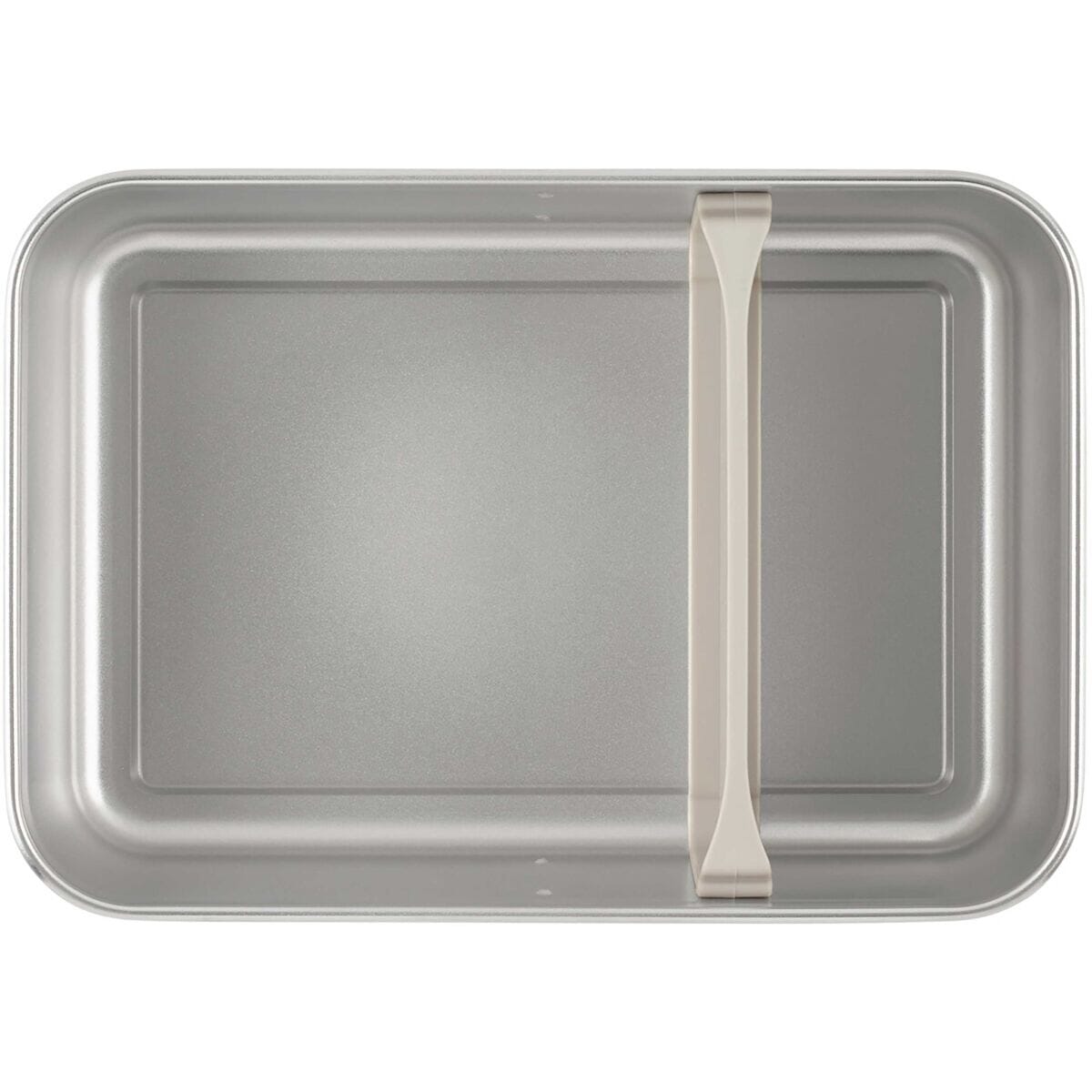 Klean Kanteen matboks 1005 ml Tofu i rustfritt stål og silikon, sett ovenfra med skillevegg i beholderen