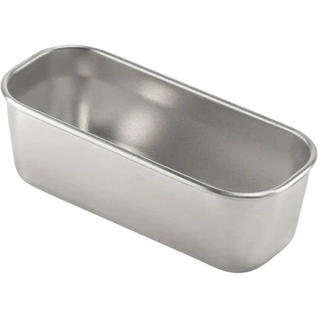 Klean Kanteen snackboks 295 ml sølv i rustfritt stål, sett fra siden med åpen topp