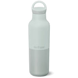 Klean Kanteen Termoflaske 592 ml i Barely Blue i rustfritt stål, sett forfra med håndtakslokk