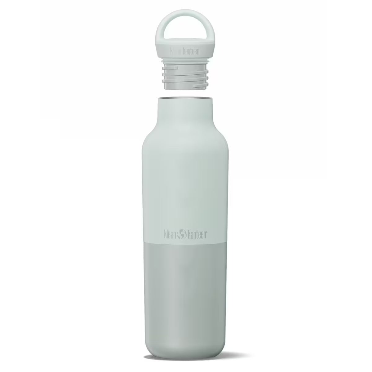 Klean Kanteen termoflaske 592 ml i Barely Blue i rustfritt stål med avtagbar skrukork