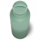Klean Kanteen Termoflaske 592 ml Iceberg grønn i rustfritt stål, sett ovenfra med logo på siden