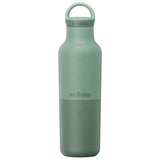 Klean Kanteen Termoflaske 592 ml Iceberg grønn i rustfritt stål, sett fra siden med to fargenyanser