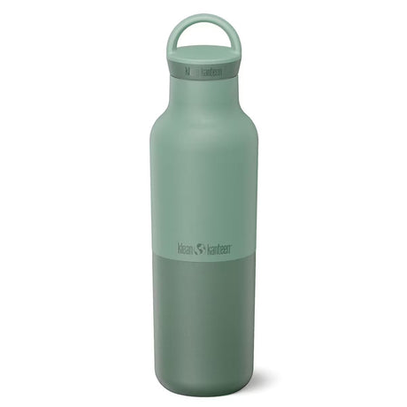 Klean Kanteen termoflaske 592 ml Iceberg grønn i rustfritt stål, med bærestropp på lokket
