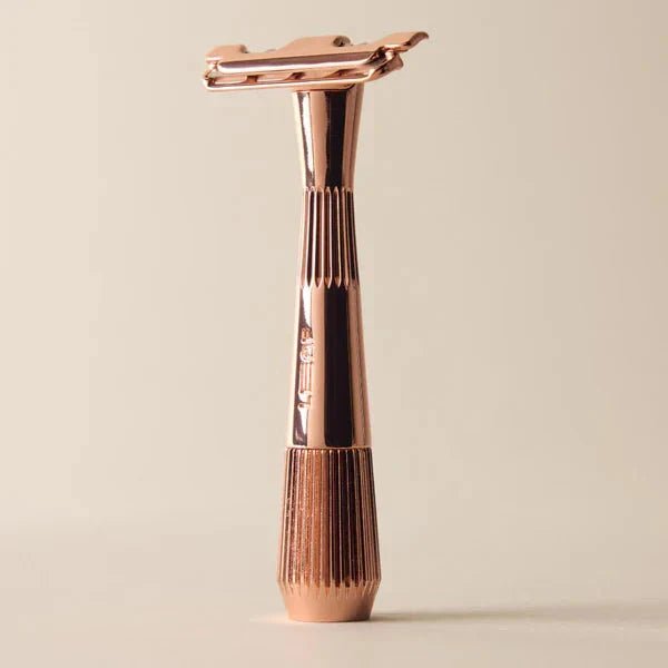 Leaf Shave Twig single edge-barberhøvel, Rose Gold