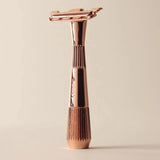 Leaf Shave Twig single edge-barberhøvel, Rose Gold