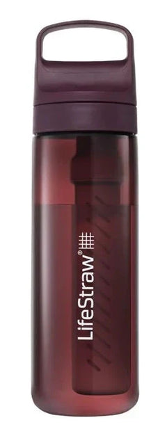 LifeStraw Go 2.0 Water Filter Drikkeflaske 650 ml - Merlot Me Away Suztain.no