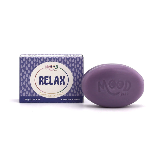 MoodSoap såpe - Relax - Lavendel & Shea - 150g - Suztain.no  Suztain.no