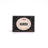 MoodSoap såpe - SORRY - Kull,  Shea & Virgin Oil - 150g - Suztain.no 