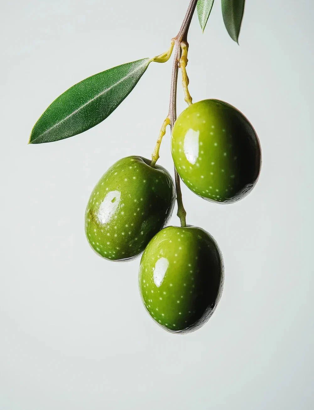 Kunstindustrien Kubbelys 10 cm Hazelnut i olivenvoks, nærbilde av overflaten med små prikker