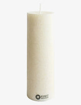 Kunstindustrien kubbelys 25 cm White i olivenvoks, sett fra siden med logo nederst