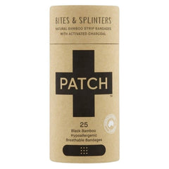 PATCH Komposterbare bambusplaster - Aktivt kull - 25 stk Suztain.no