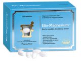 Pharma Nord Bio-Magnesium, eske med 150 tabletter og hvite tabletter foran