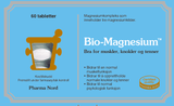 Pharma Nord Bio-Magnesium, forside av blå eske med 60 tabletter
