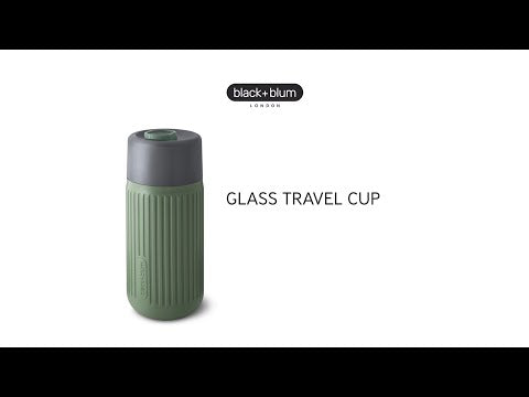 Black+Blum Glass Travel Cup 340 ml - Olive
